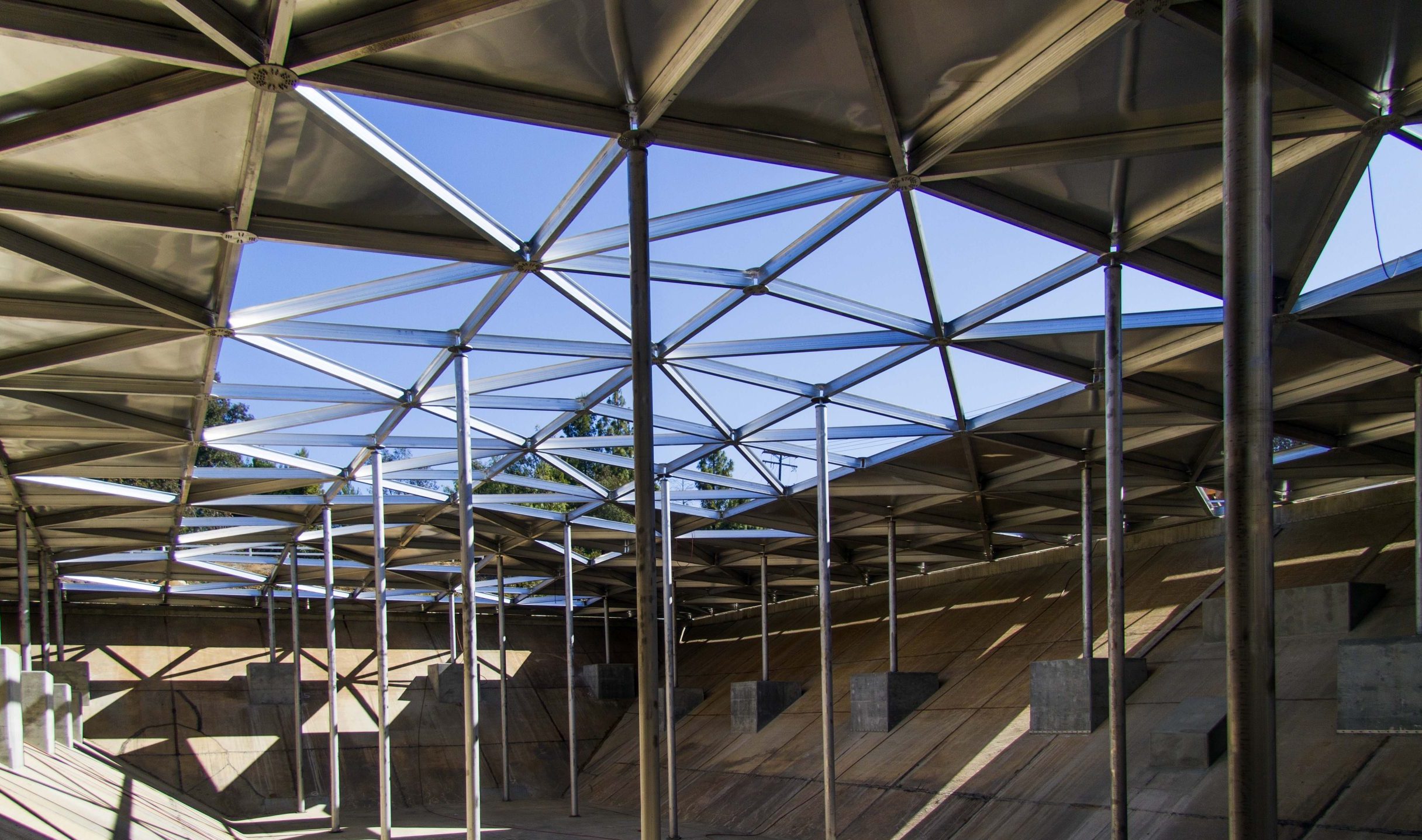 5 Reservoirs Retrofit Program view of roof structure