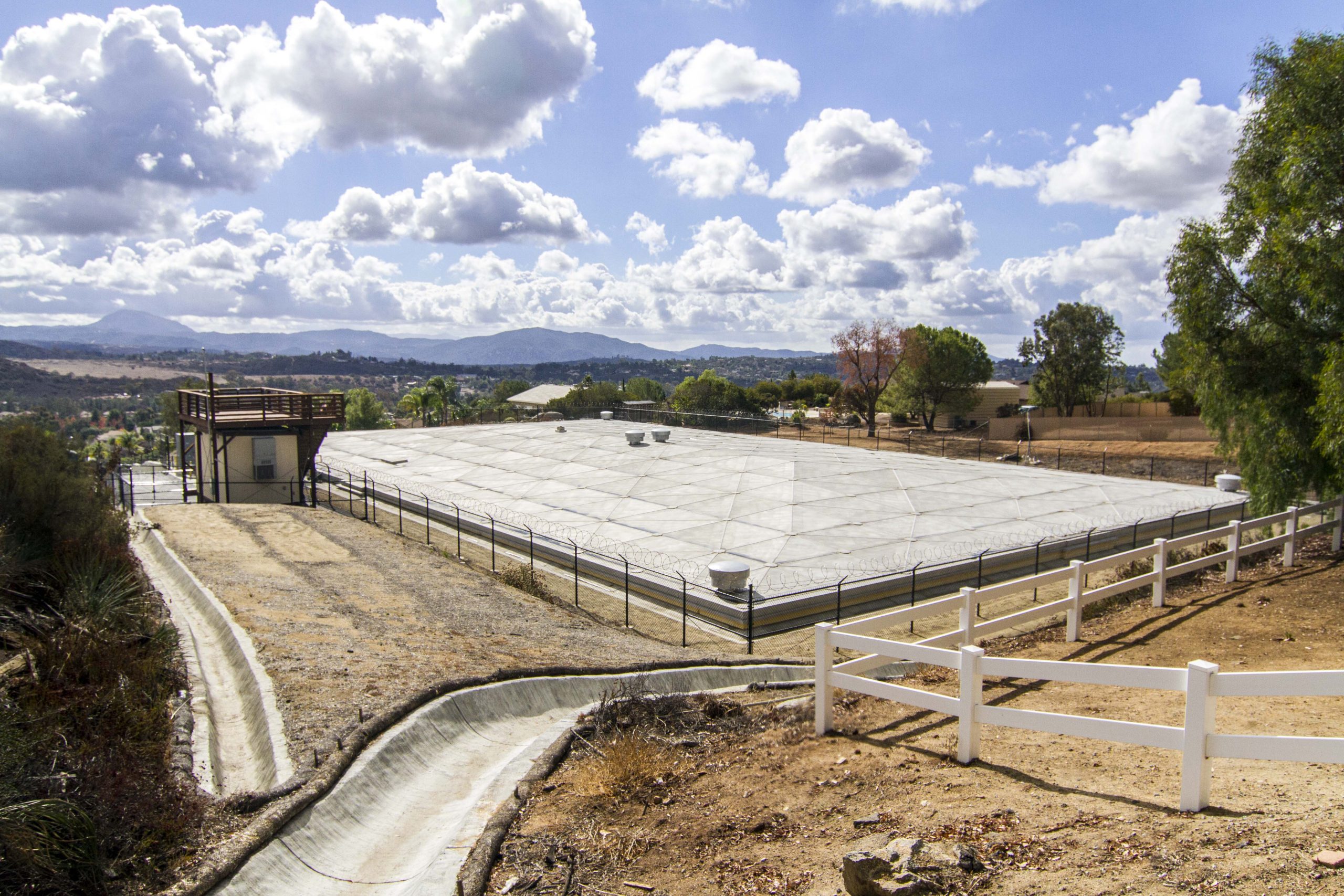 5 Reservoirs Retrofit Program completed project overhead view