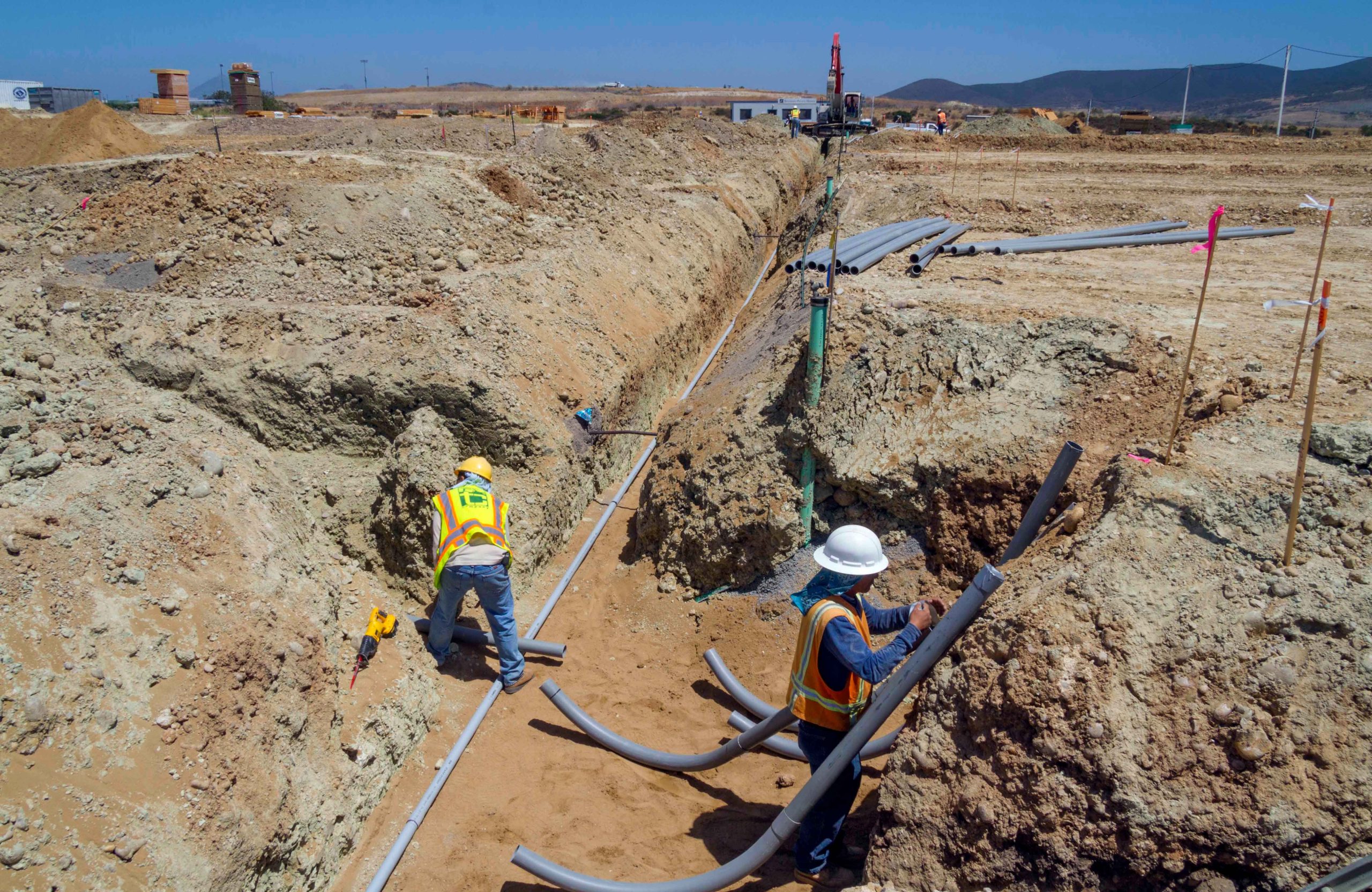 Black Mountain Ranch - Unit 14 Improvements - dry utilities piping being laid in trenches