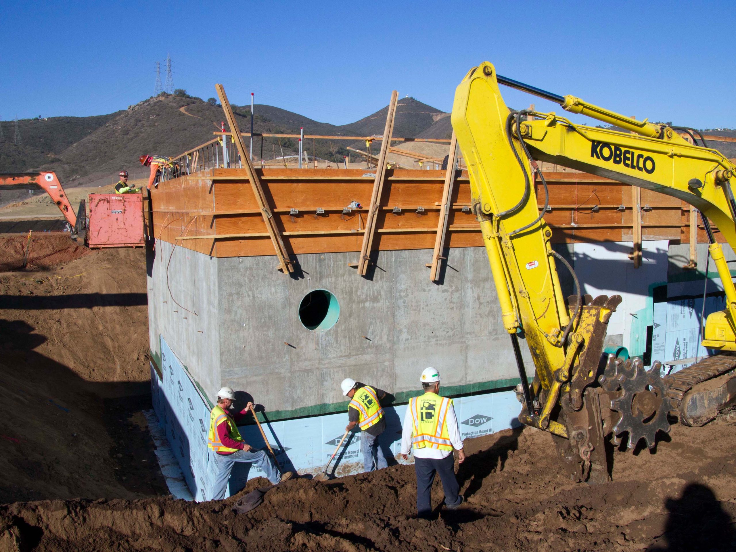 Harmony Grove Village Sewer Lift Station under construction