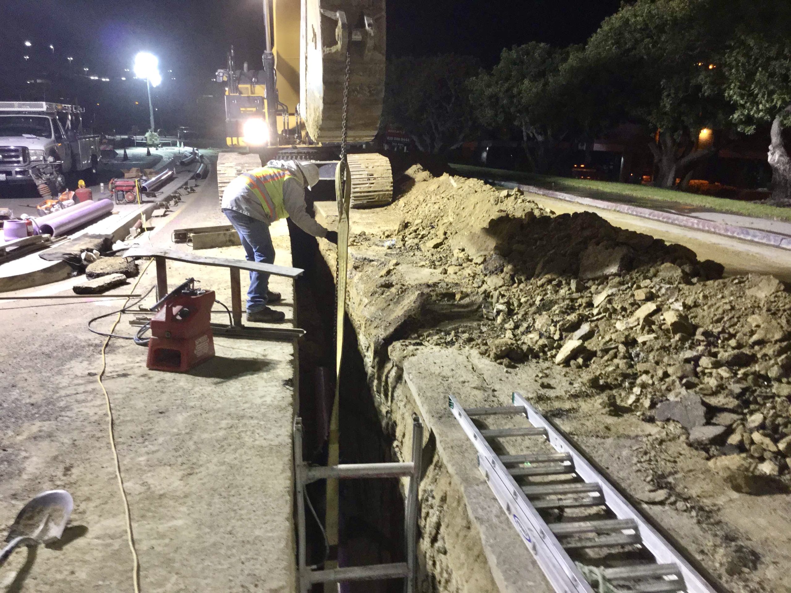 MACC Task Order No 15 Sorrento Mesa Recycled Water Pipeline trench work