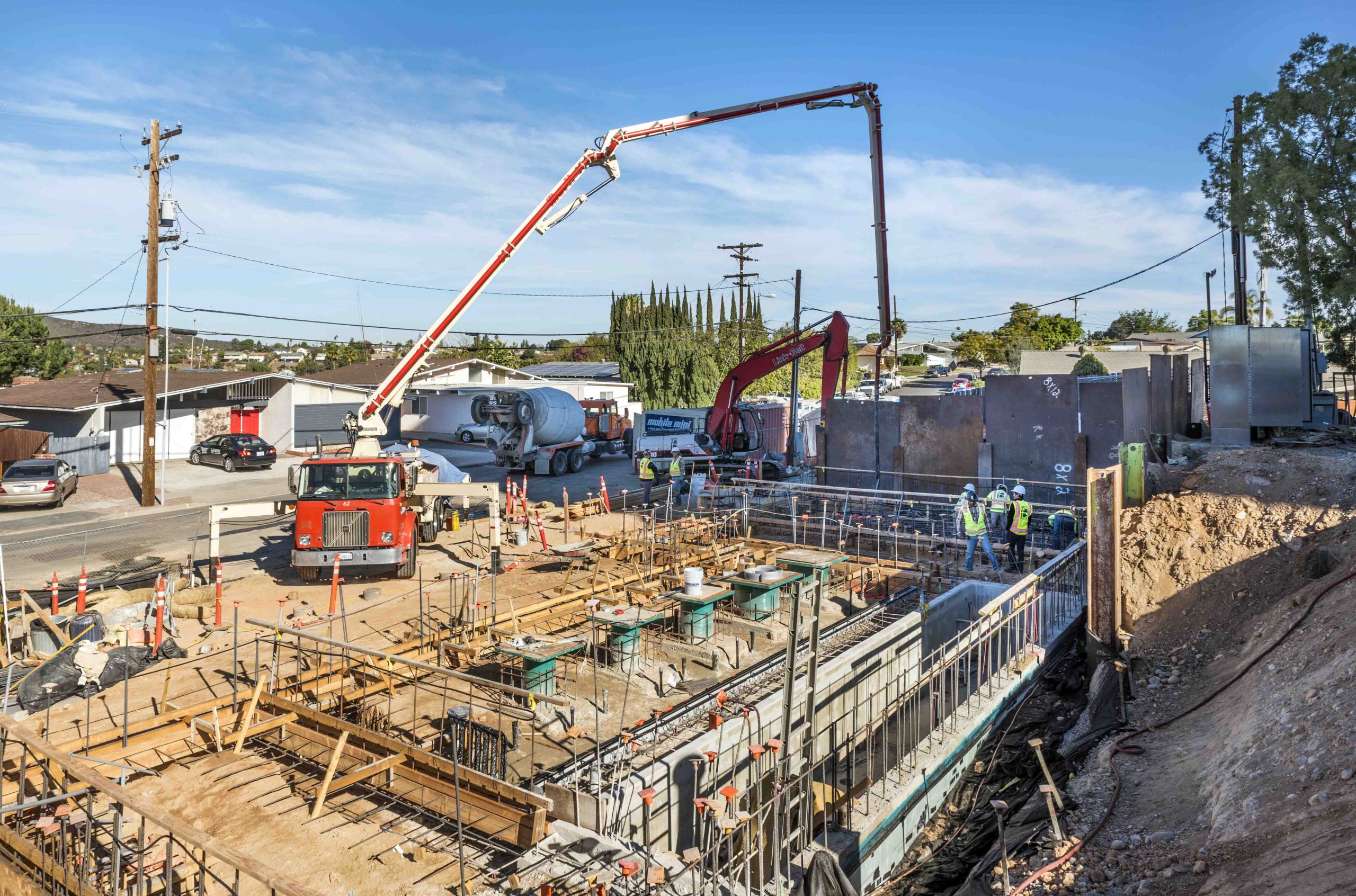 Navajo Pump Station pouring concrete