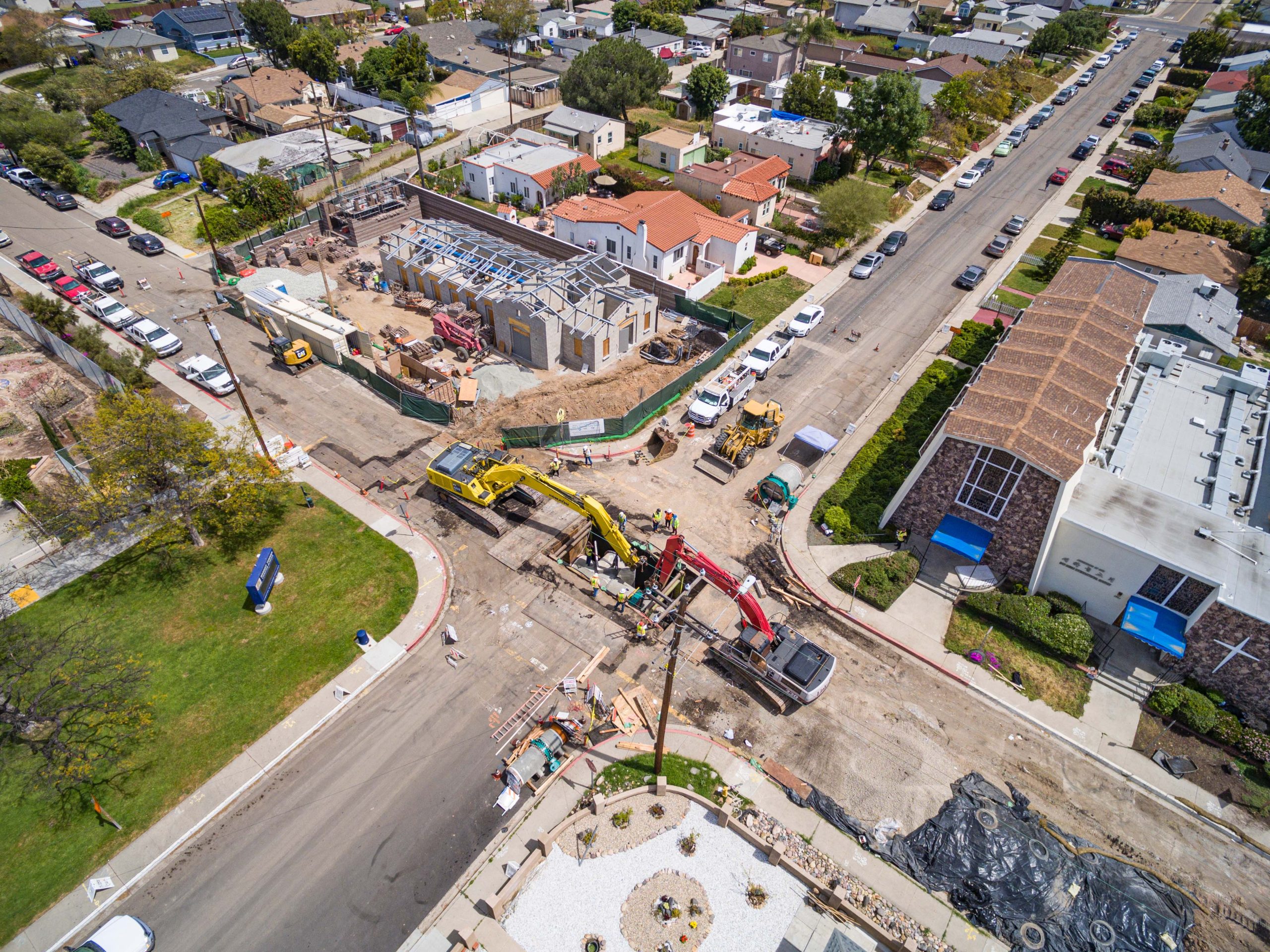 Mid-City Pipeline Phase 2-A overhead view