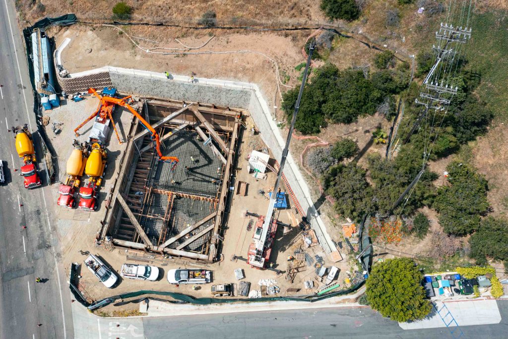 Oceanside Sewer Lift Station overhead view if project site