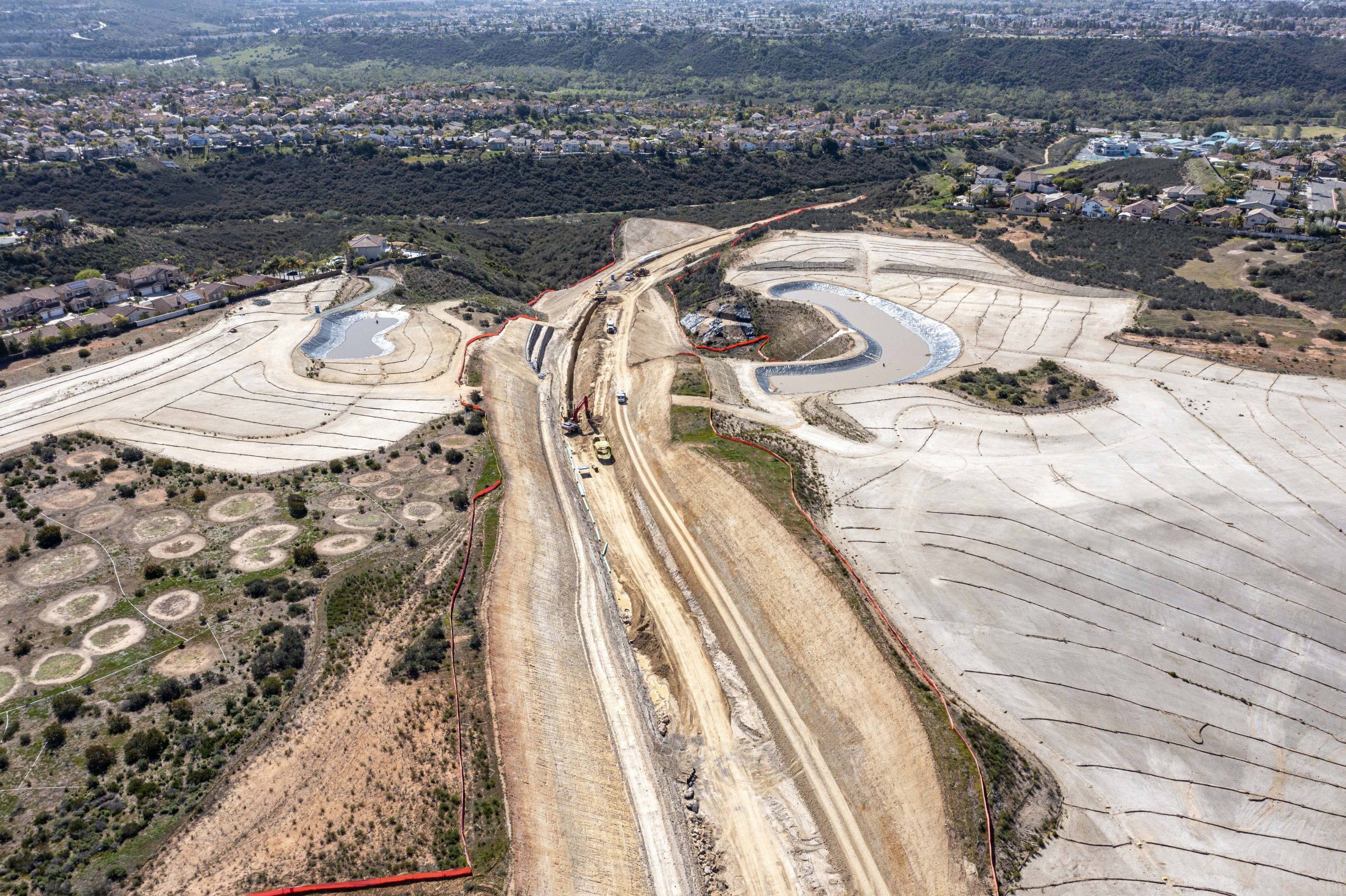 Merge 56 overhead view of sewer installation