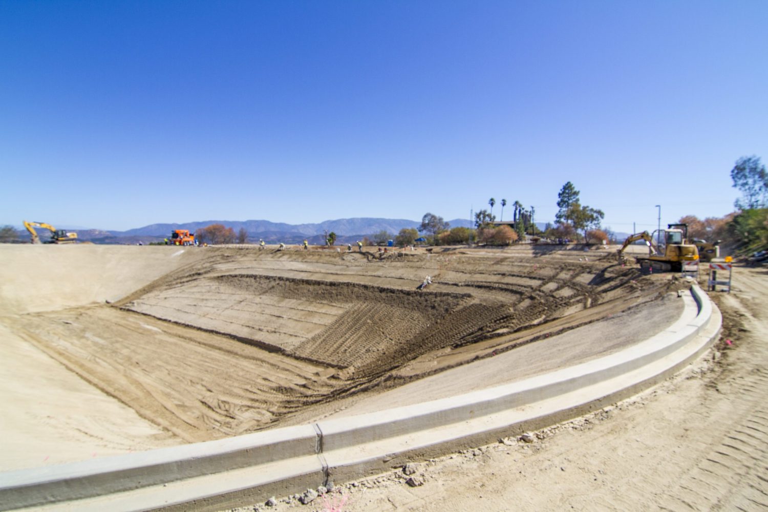 Country Club Reservoir Upgrades view of excavation for reservoir
